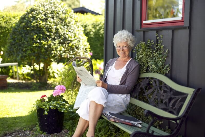 person reading paper